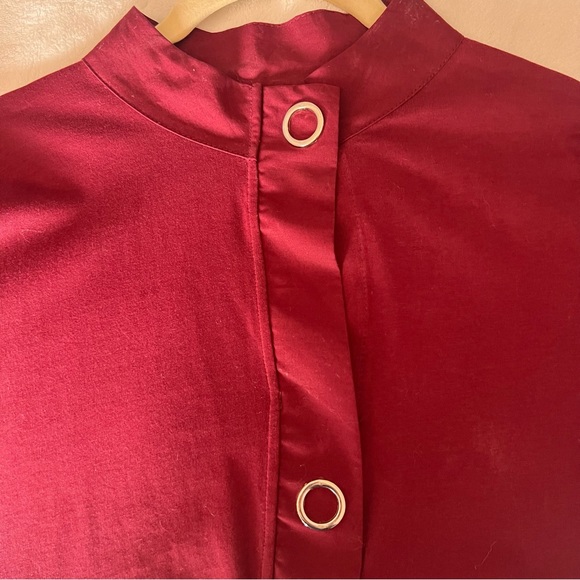 ZARA BALLOON SLEEVES MAROON TOP SIZE SMALL ( PRE LOVED) - Picture 11 of 11